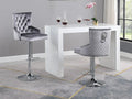 Leo Bartool (Set of Two) Grey Velvet