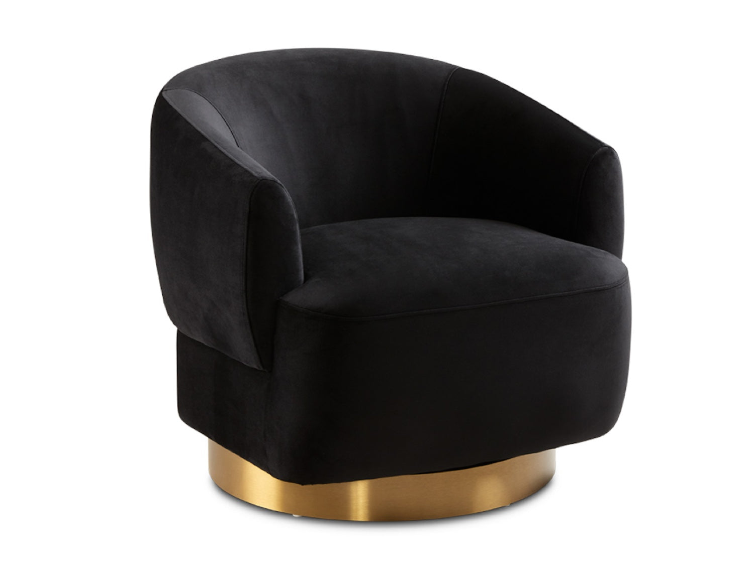 Liam Swivel Accent Chair: Ivory Fabric