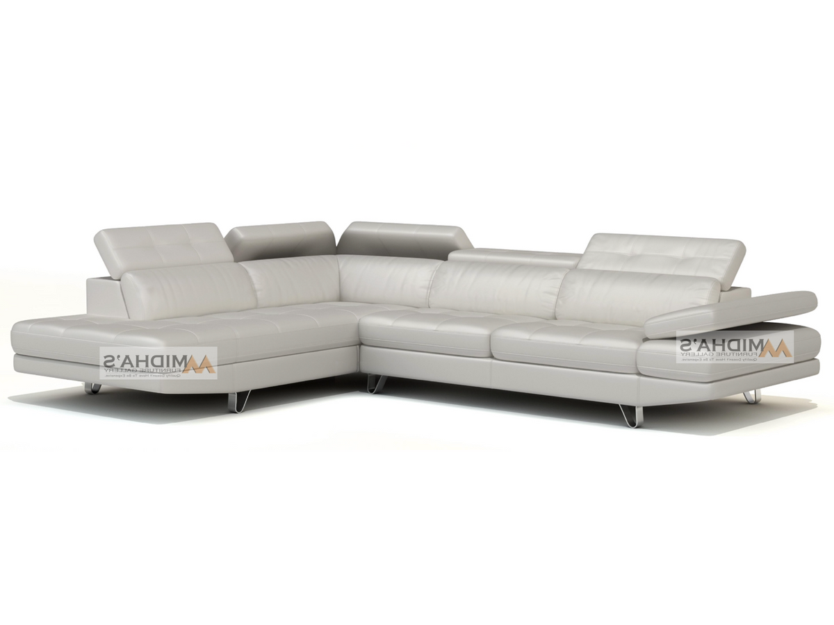 Liberty 2 PC Modern Ratchet Headrest Sectional (LHF CHAISE + RHF SOFA)