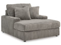 Lindyn Chaise by Ashley (Fog)