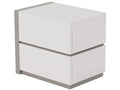 Manila White High-Gloss Finish Night Table Only