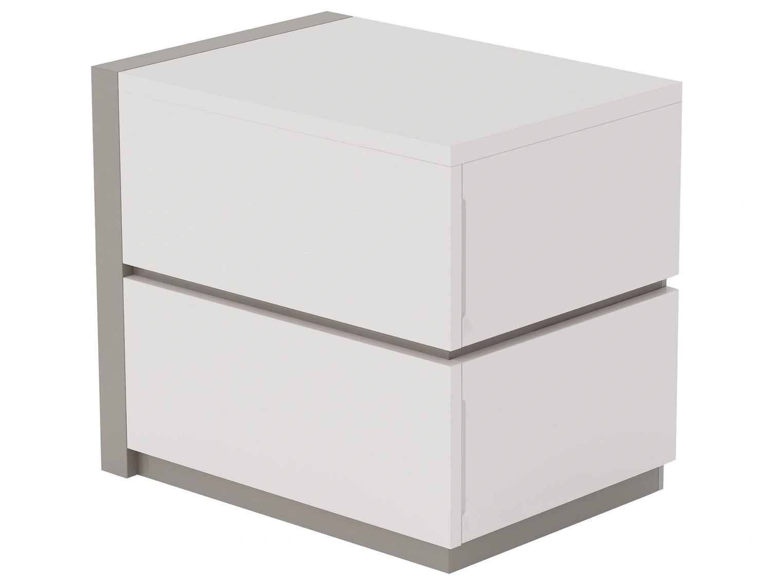 Manila White High-Gloss Finish Night Table Only