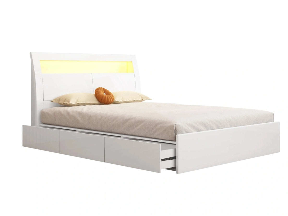 Manilla Queen Size Bed with Storage Drawers