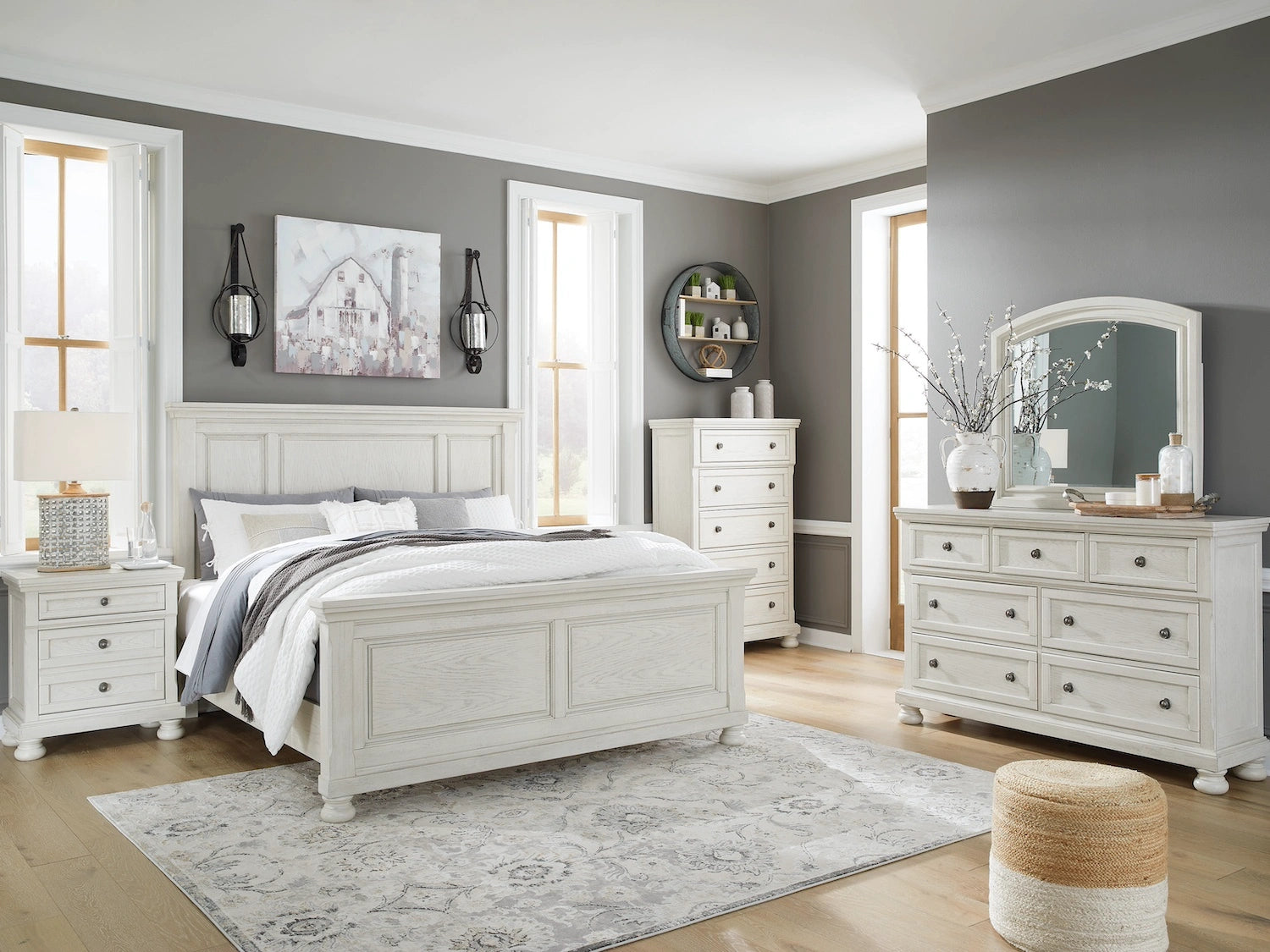 Robbinsdale 6 PC Panel Queen Bedroom Set by Ashley