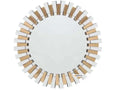 Round Silver & Rose Gold Mirror