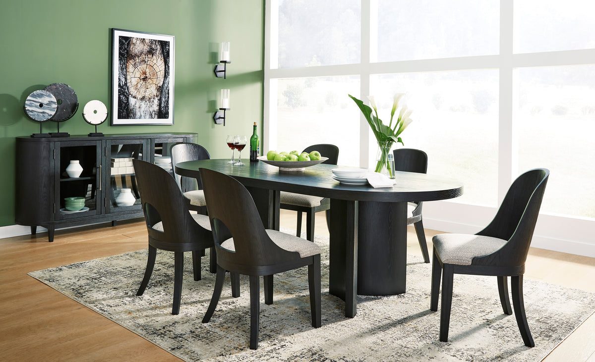 Rowanbeck Dining 7 PC Dining Table Set