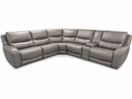 Serenity 6-Piece Genuine Leather Reclining Sectional