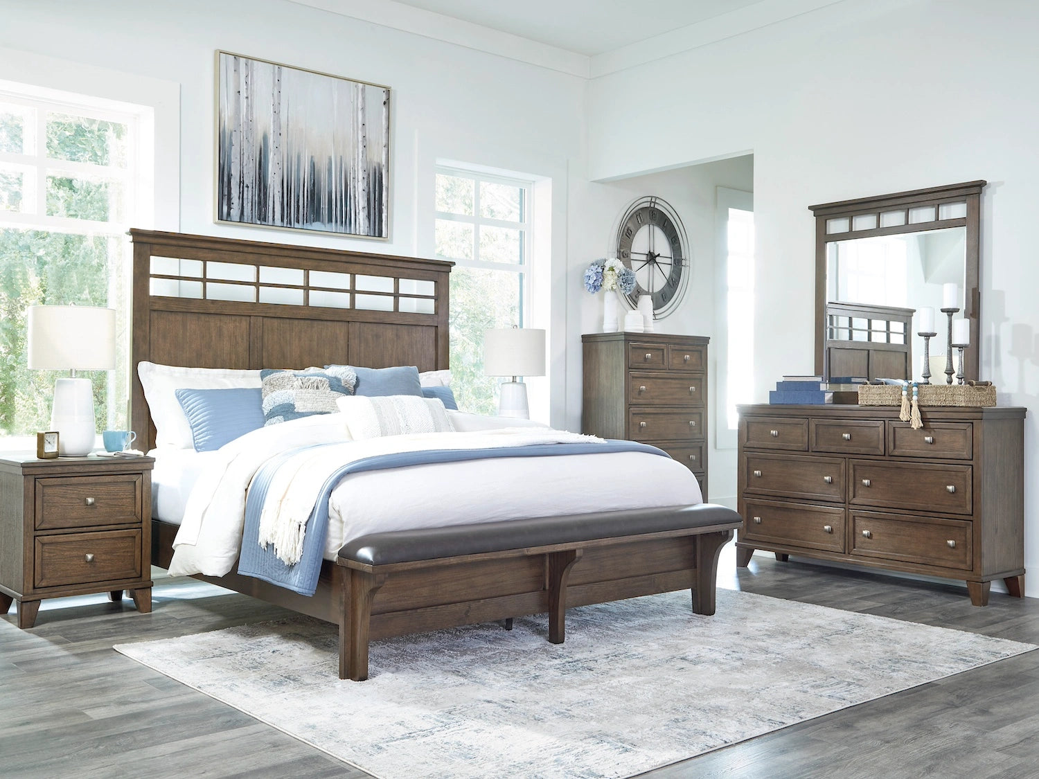 Shawbeck 6 PC Queen Bedroom Set By Ashley