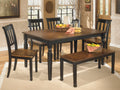Signature Design by Ashley Owingsville 5 PC Dining Room Set in Brown