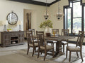 Signature Design by Ashley Wyndahl 7 PC Table Set in Rustic Brown