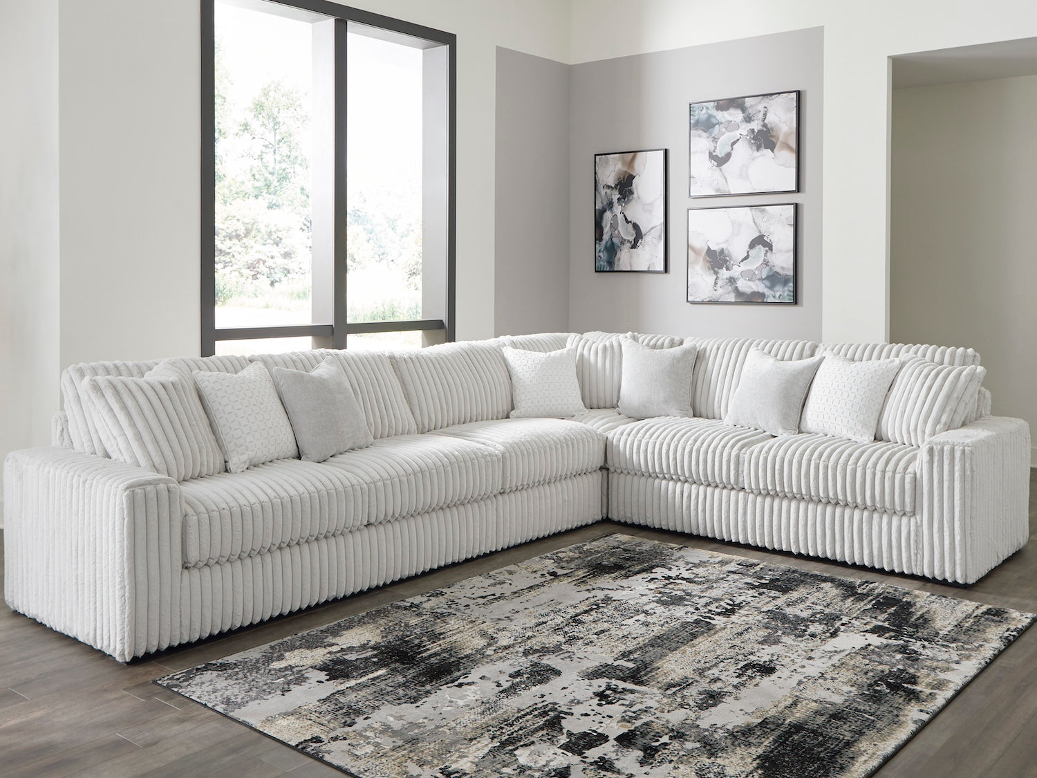 Stupendous 4 PC Sectionaly (Alloy) By Ashley