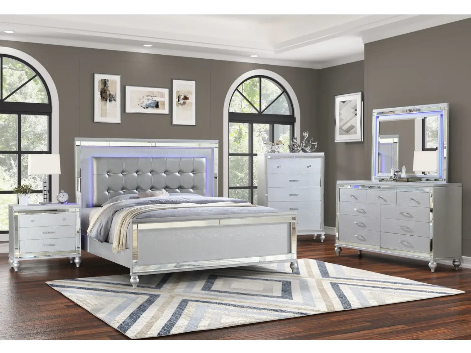 Valentino 6 PC Bedroom Set