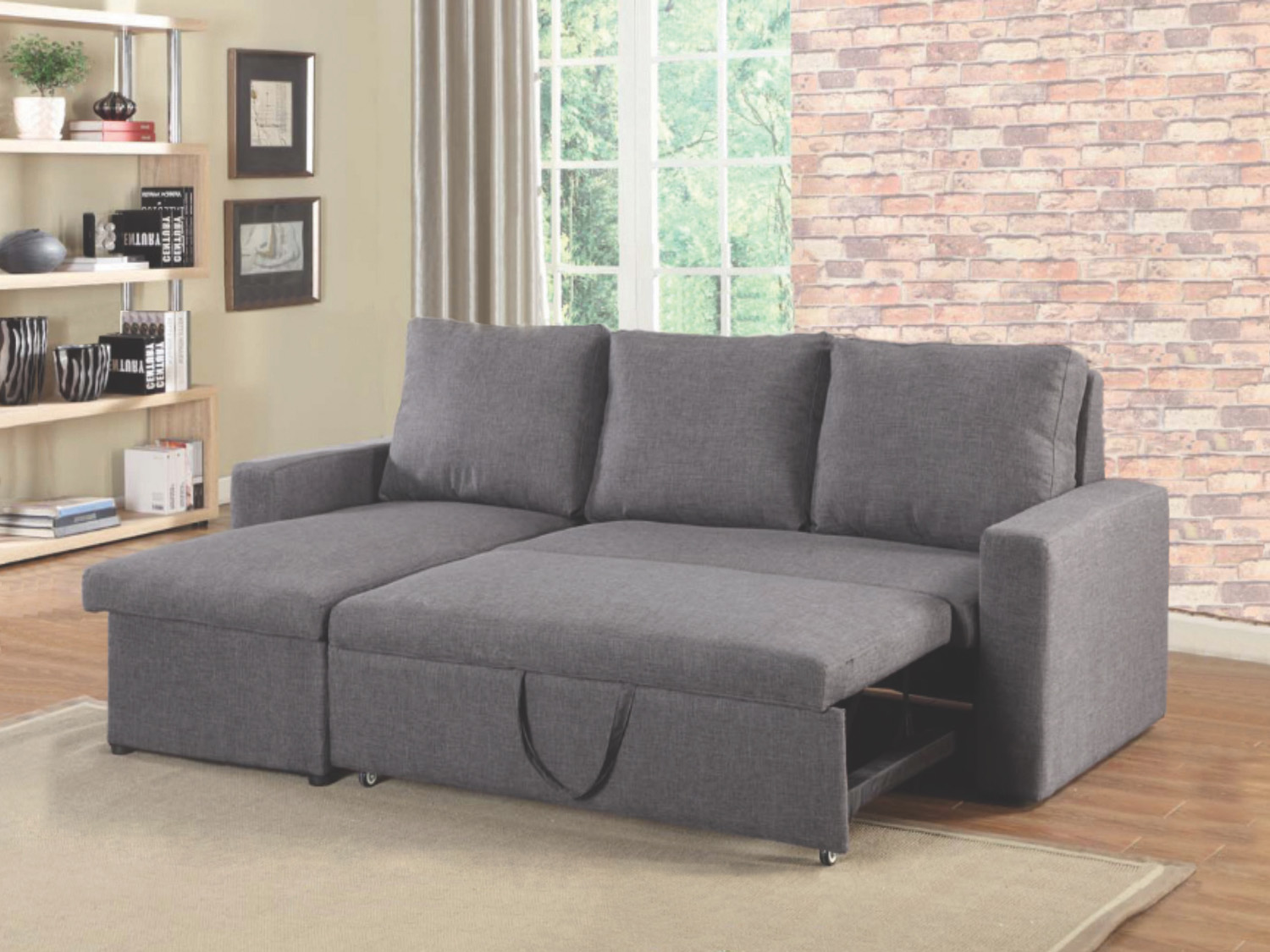 sofa with pull out bed and storage