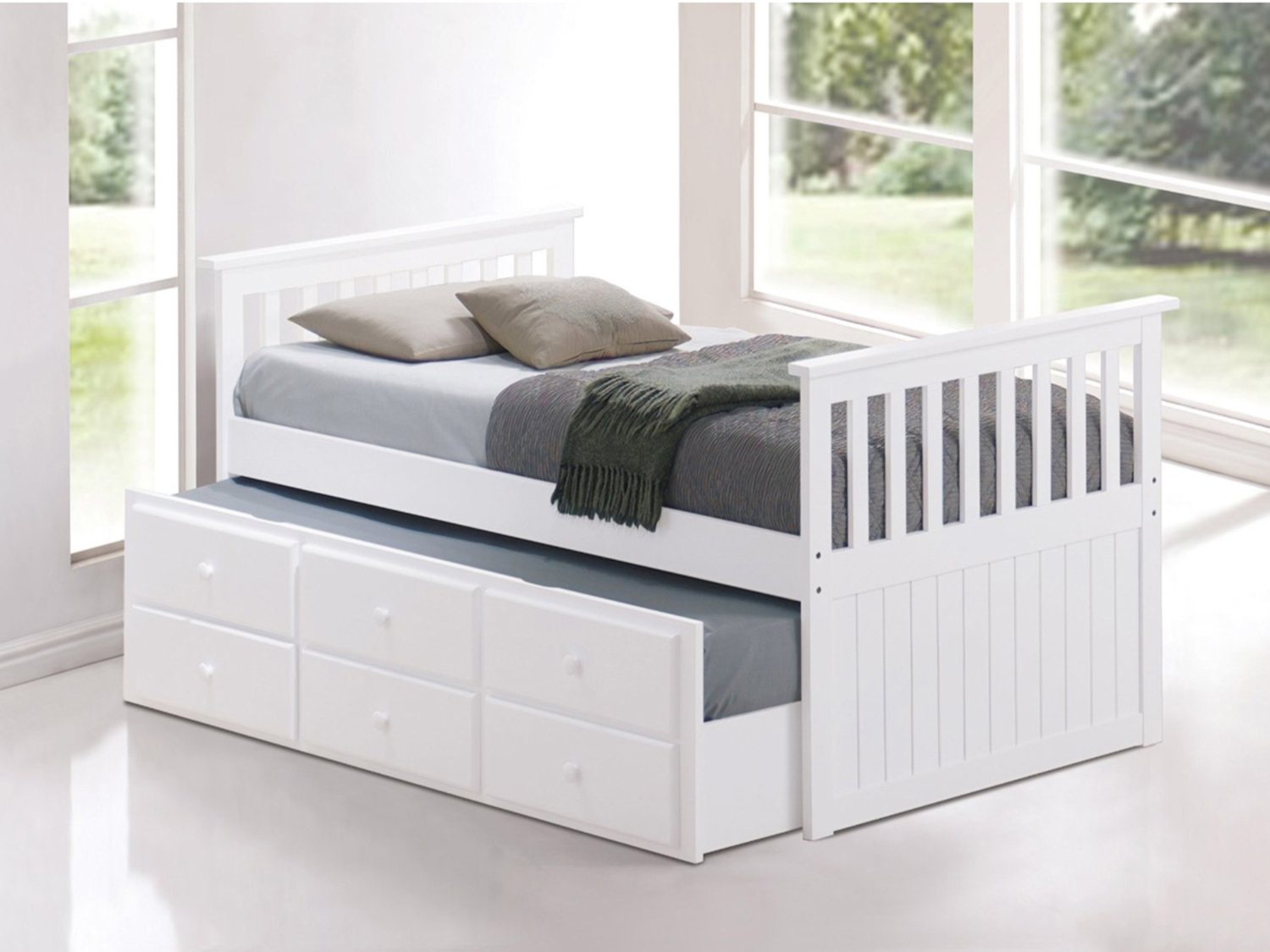 white sofa trundle bed
