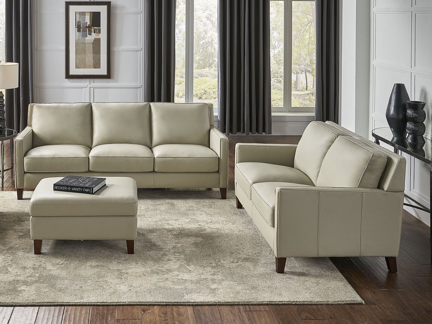 new haven leather sofa