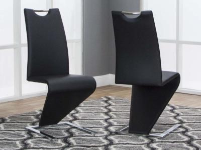 2 PC Turismo Black Chairs by Midha's Furniture Serving Brampton, Mississauga, Etobicoke, Toronto, Scraborough, Caledon, Cambridge, Oakville, Markham, Ajax, Pickering, Oshawa, Richmondhill, Kitchener, Hamilton and GTA area