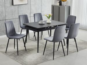 7 PC Sintered Stone Dining Set, T1472, Dining Room Sets, 7 PC Sintered Stone Dining Set from MI-IFD