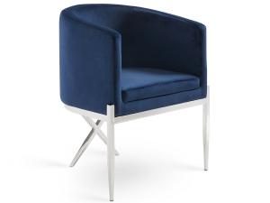 Anton Accent Chair: Grey Velvet, 102223, Accent Chairs, Anton Accent Chair: Grey Velvet from MI-XC
