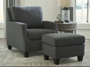 Wide range of Ashley Contemporary Sofa available at a low price. Buy Bayonne Sofa Made of Exposed tapered feet in Charcoal color up to 40% Off.