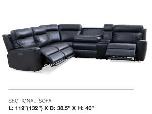 CHEERS Genuine Leather 6 PC Power Reclining Sectional, 70309, Recliner Sectionals, CHEERS Genuine Leather 6 PC Power Reclining Sectional from CHEERS