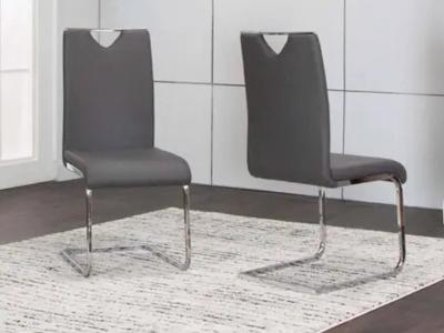 Dana Dining Chair (Gray Charcoal) by Midha's Furniture Serving Brampton, Mississauga, Etobicoke, Toronto, Scraborough, Caledon, Cambridge, Oakville, Markham, Ajax, Pickering, Oshawa, Richmondhill, Kitchener, Hamilton and GTA area