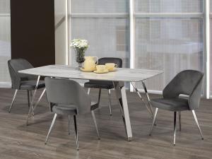 Wide range of Brassex contemporary Dining Set available at a low price. Buy ELLA 5 PC Dining Set in Black & Gray color up to 40% Off.