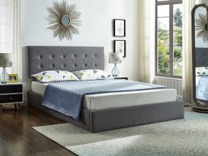Grey Queen Size Fabric Hydraulic Bed, if-5445, Beds, Grey Queen Size Fabric Hydraulic Bed from MI-IFD