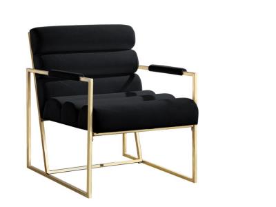 Juno Accent Chair (Black/Gold) by Midha's Furniture Serving Brampton, Mississauga, Etobicoke, Toronto, Scraborough, Caledon, Cambridge, Oakville, Markham, Ajax, Pickering, Oshawa, Richmondhill, Kitchener, Hamilton and GTA area