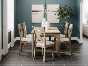 Sanbriar 6 PC Dining Table and Chairs Set by Ashley, d393-425, Dining Room Sets, Sanbriar 6 PC Dining Table and Chairs Set by Ashley from Ashley