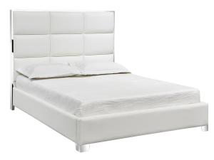 Xcella Blair White Bed in Leatherette Material, GY-BED-8016, Beds, Xcella Blair White Bed in Leatherette Material from MI-XC
